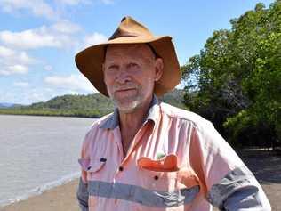 SHARK TALE: Proserpine's Ken Madsen was on the scene when a shark jumped into a boat on the Proserpine River last Friday, October 5. A crocodile was also on the riverbank at the time. Picture: Monique Preston