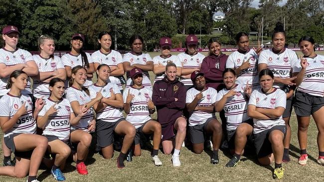 Fleur Ginn (second row fourth from the right) with her team.