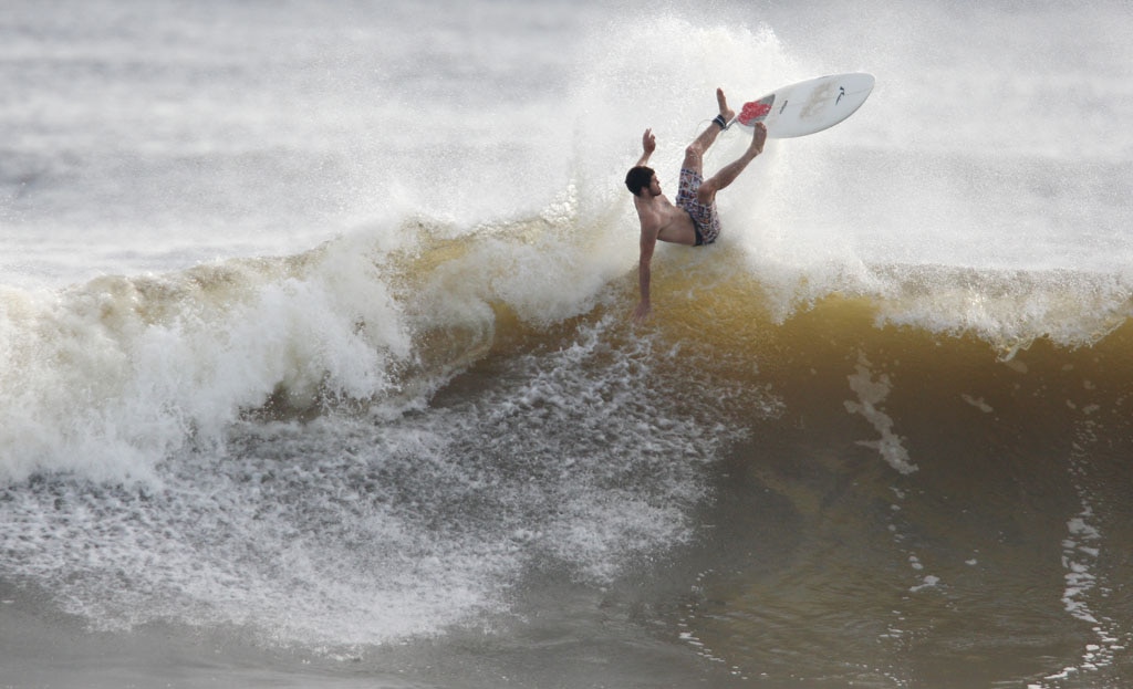 Alexandra Headland gets good lefts and rights for longboarders and shortbaorders alike. Picture: Nicholas Falconer