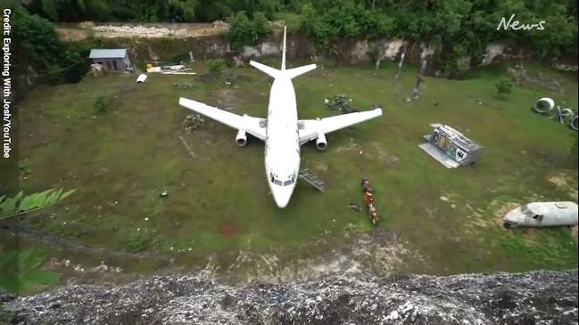 Abandoned plane in Bali