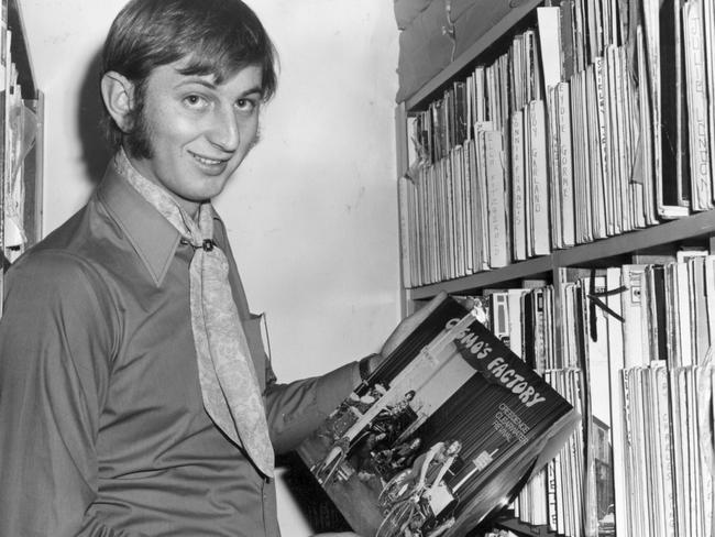 Dennis Cometti when a young man. b/w. undated photo. /television