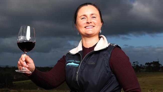 Vineyard manager at Boomer Creek, Astrid Walters ahead of the East Coast wine weekend.  Picture: Zak Simmonds