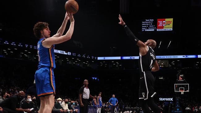 Josh Giddey has set a new record in the NBA. Picture: Al Bello/Getty Images/AFP