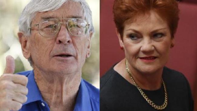 Dick Smith and Pauline Hanson. (Pic: News Corp Australia/AAP)
