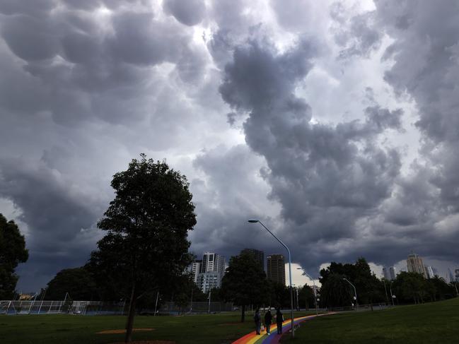 The severe storm has moved off the coast. Picture: Jonathan Ng