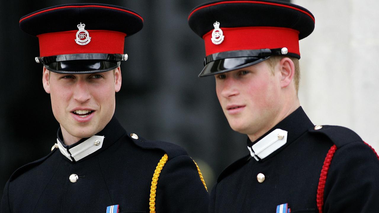 Insiders say the brothers spent two hours in talks with their dad, Prince Charles. Picture: AFP