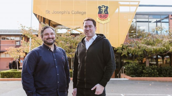 James Fatone and David Collard went to St Joseph’s College, Geelong, and eventually became business partners.