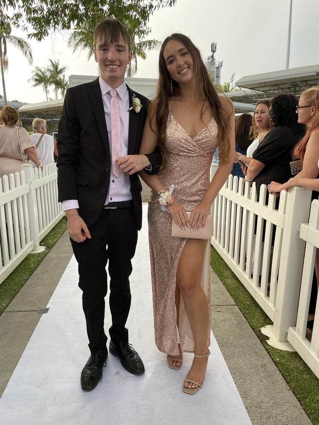 Ben McGaughran and Kyla O'Neill at the 2023 Unity College formal.