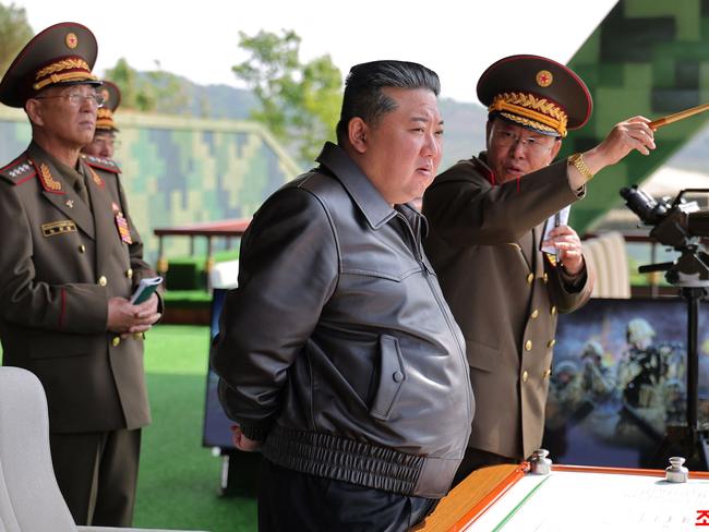 Russia received up to nine million artillery and rocket munitions from North Korea this year, along with approximately 100 ballistic missiles and advanced weapons systems, according to a new report by the Multilateral Sanctions Monitoring Team (MSMT). Picture: KCNA VIA KNS / AFP