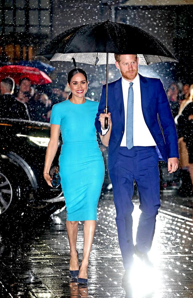 Harry and Meghan were busy while in London – this time at The Endeavour Fund Awards at Mansion House on March 5. Picture: Chris Jackson/Getty