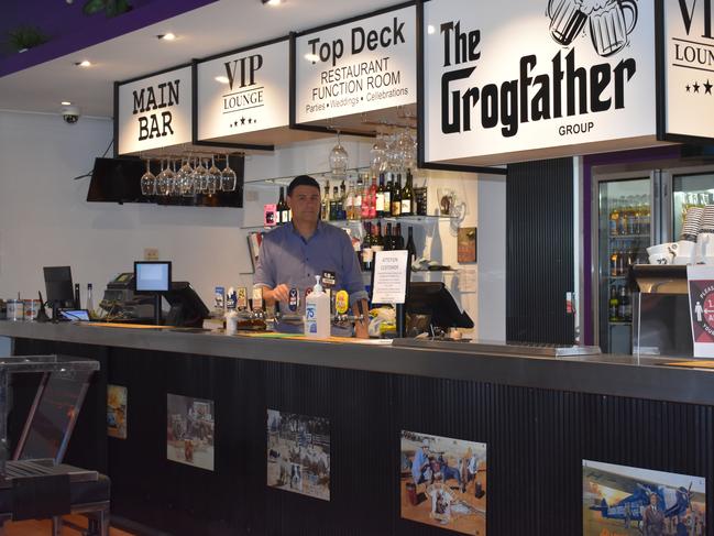 The current bar at Casino’s Oxford Hotel.