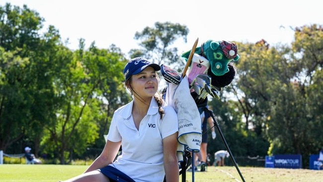 Amelia Harris was the youngest female on the Australian Open card at just 14.