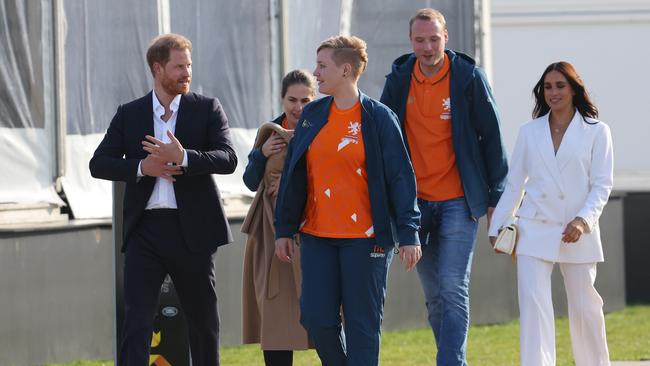 The couple are back in Europe for the Invictus Games. Picture: Joern Pollex/Getty Images for Invictus Games The Hague 2020)