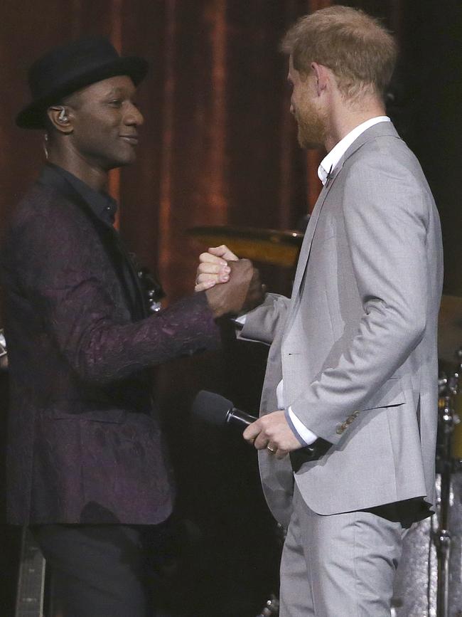 He met Prince Harry over the weekend. Picture: AP Photo/Rick Rycroft