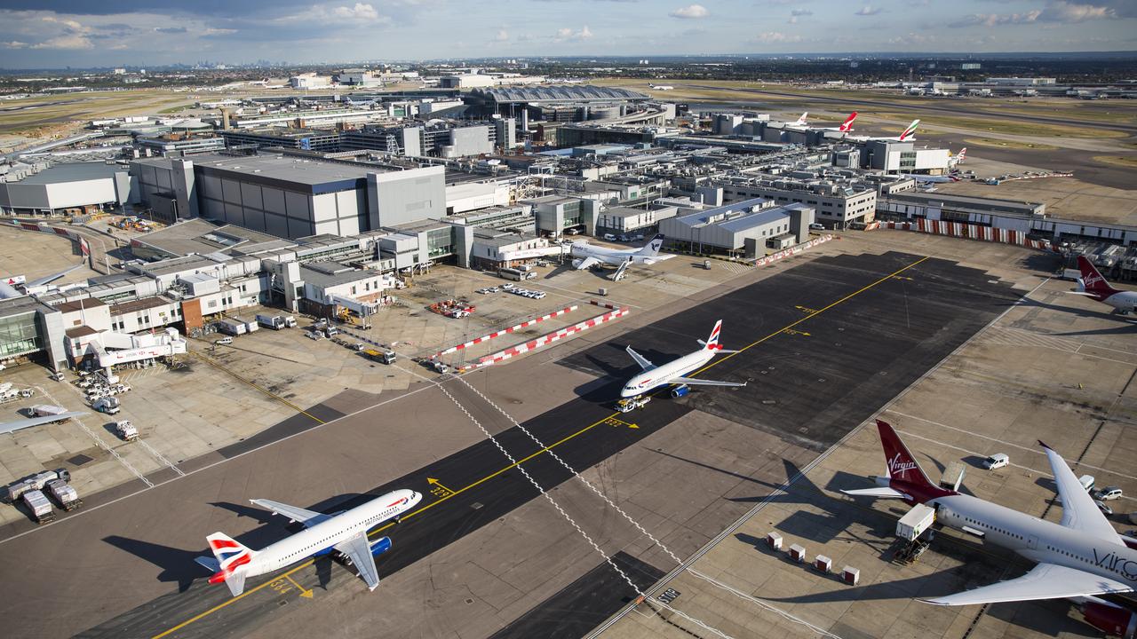 Heathrow Airport in London where two planes have hit each other. Picture: Jack Taylor/Getty Images