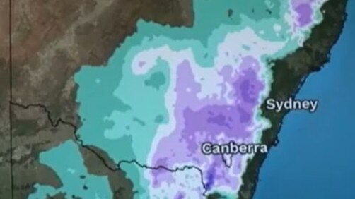 A frost warning for much of southeast Australia on Thursday, Friday. Picture: BOM