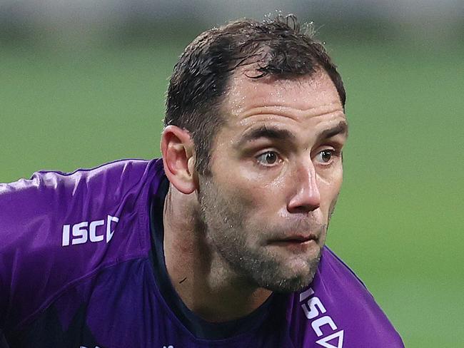 Melbourne Storm v South Sydney Rabbitohs at AAMI Park, Melbourne. 05/06/2020.   Melbourne Storm's Cameron Smith 1sy half action  . Pic: Michael Klein