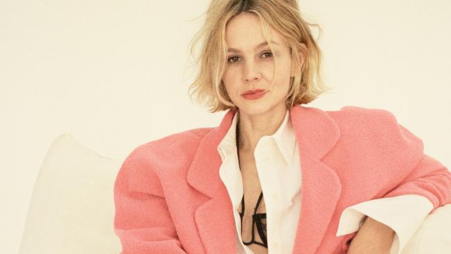 Carey Mulligan, star of the new film Promising Young Woman, has opened up to Australia’s Margot Robbie. Picture: Josh Olins for Vogue Australia