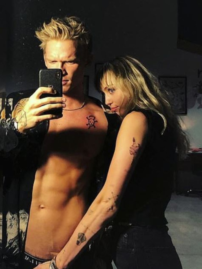 Supplied Editorial Cody Simpson and Miley Cyrus share racy selfie