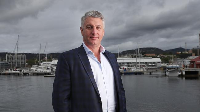 JBS Australia CEO Brent Eastwood in Hobart. Picture: Nikki Davis-Jones