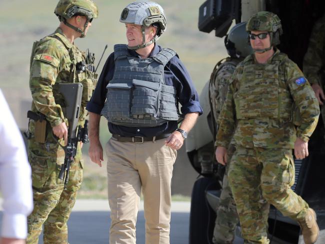 Opposition leader Bill Shorten in Afghanistan. Picture: Gary Ramage