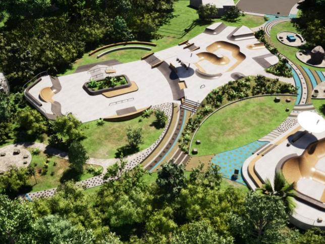 Byron Shire Council has released its final concept plans for the $2.6 million Byron Bay skatepark, to be constructed in the Sandhills Estate.