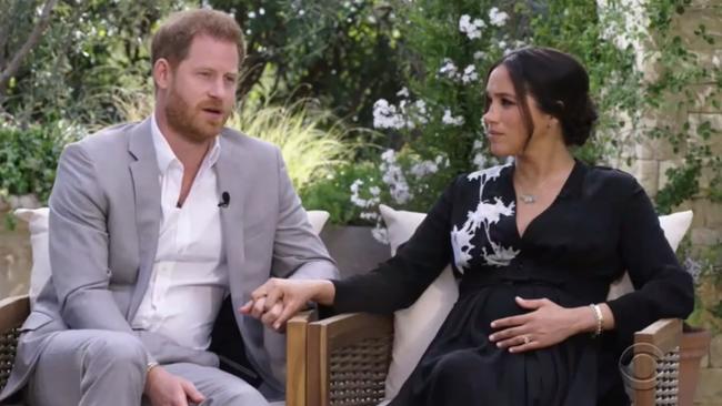 Prince Harry and Meghan’s infamous Oprah interview opened a can of worms. Picture: Screengrab