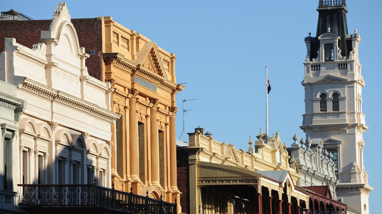 Gold Rush-era buildings on Lydiard Street, Ballarat.