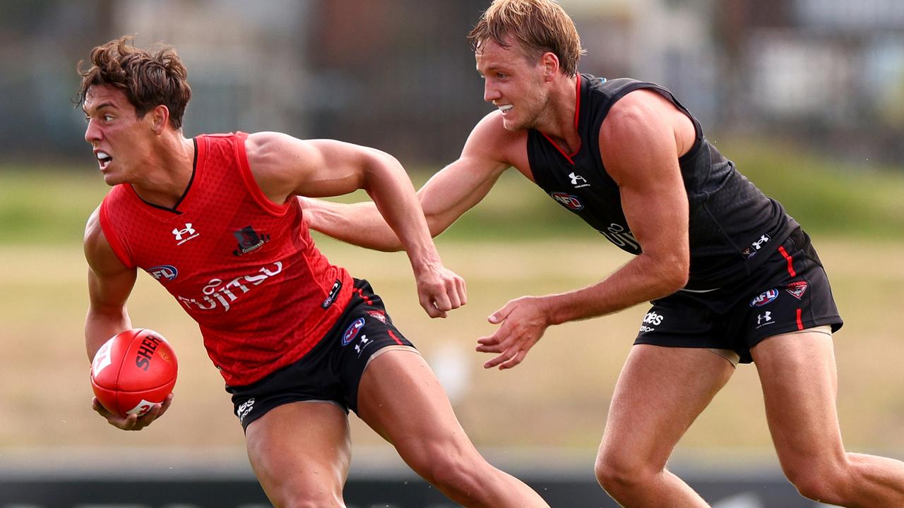 Jye Caldwell will be a huge inclusion into the Bombers midfield this year. Picture: Getty Images