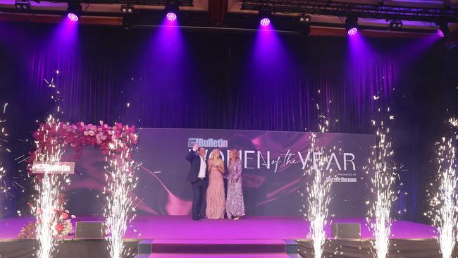 Ryan Keen, Alexa Leary and Belinda Dawes at Gold Coast Bulletin Women of the Year Awards Presented by Harvey Norman 2024. Picture, Portia Large.
