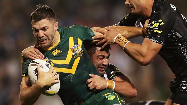 James Tedesco is under pressure to retain his Kangaroos spot. Picture: Getty