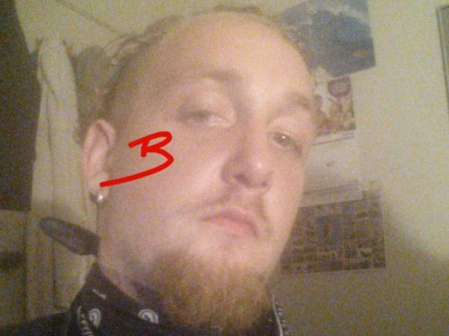 B for ‘bail’. Aldcroft breached a CCO when he robbed the Kmart store. Source: Facebook.