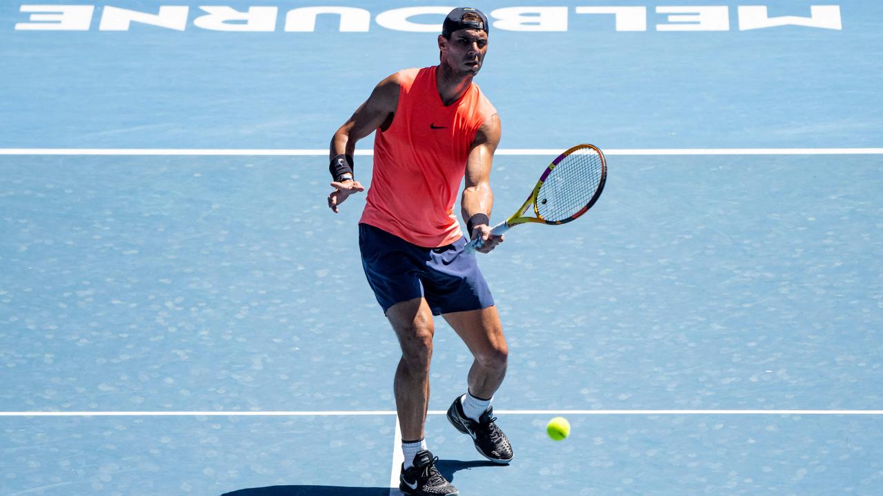 Rafael Nadal could take on Thanasi Kokkinakis in the second round at the Australian Open. Picture: AFP