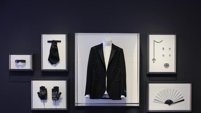 A Karl Lagerfeld faithful outfit is on display during at Metropolitan Museum of Art. Picture: Getty Images