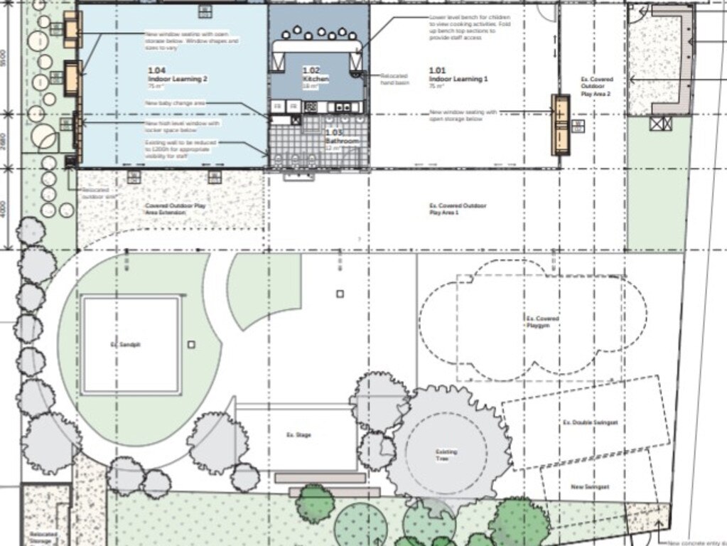 Approved design plans for the expansion of Whitsunday Anglican School's Kindergarten on Celeber Dr, Beaconsfield.