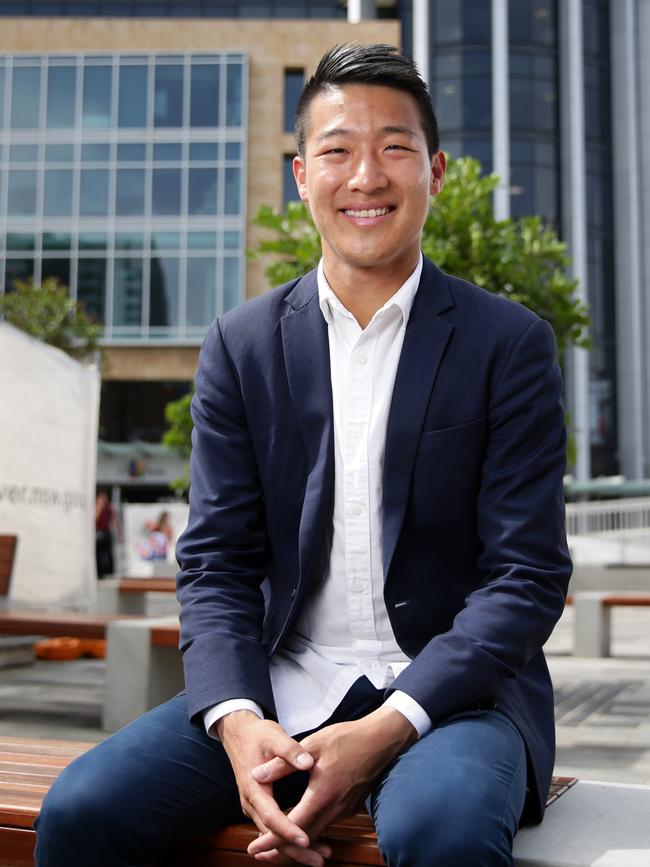 Kogarah Liberal candidate Scott Yung on Sunday. Picture: Jonathan Ng