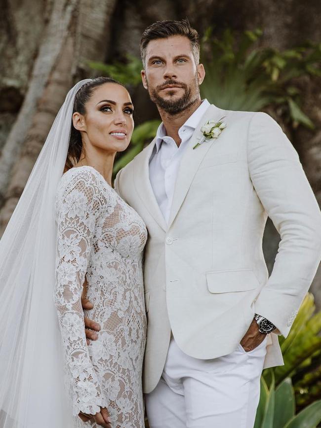 The couple tied the knot in Byron Bay.