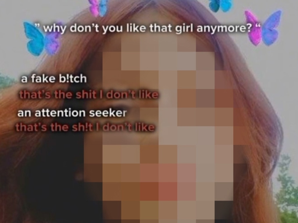 SnapChat video allegedly created by girls bullying their peer. Picture: Supplied