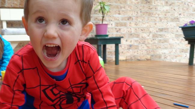 William Tyrrell in his infamous Spider-Man suit, who would have turned 12 on Monday. Picture: NSW Police