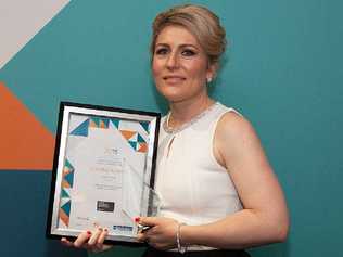 BIG WIN: Kaitlyn Moore won a gong at this year’s National Association of Women in Construction Awards. Picture: SUPPLIED