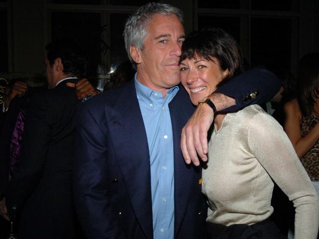 Jeffrey Epstein and Ghislaine Maxwell at a New York society event in 2005. Picture: Joe Schildhorn/Patrick McMullan via Getty Images