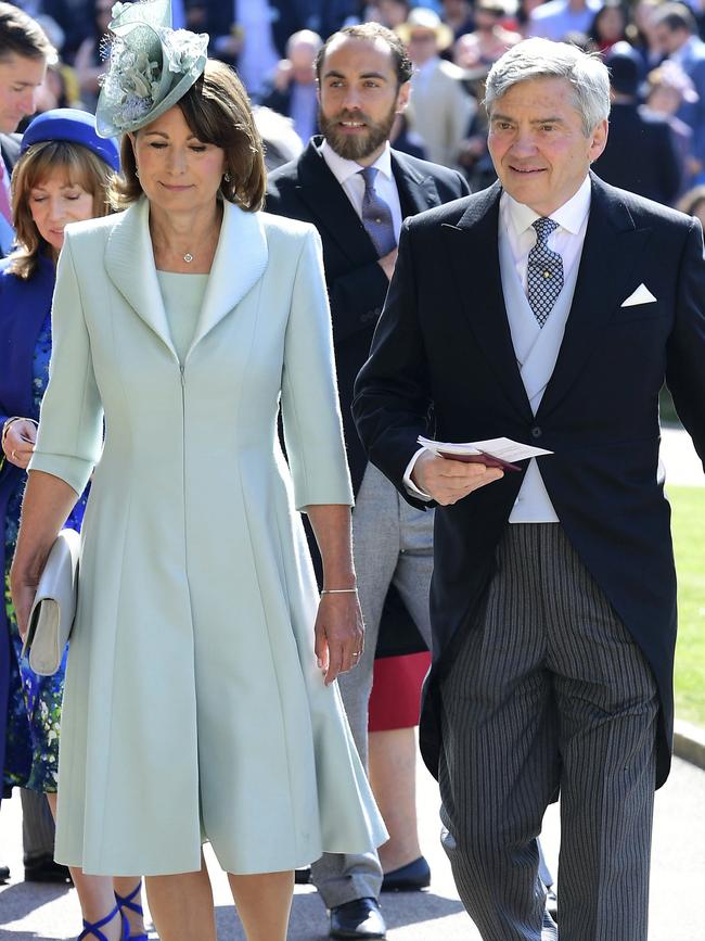 Carol and Michael Middleton. Picture: AP