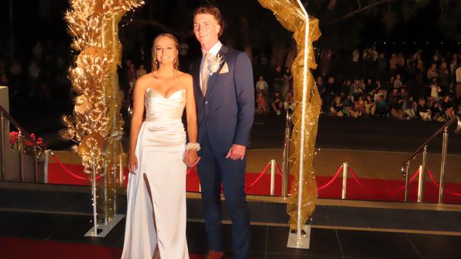 Mikayla Matheson &amp; Harry Armstrong at the Xavier Catholic College formal.