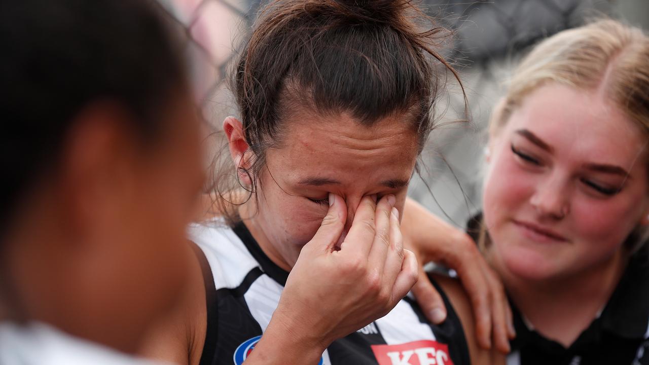 Britt Bonnici became the latest victim of an ACL injury in AFLW. Getty Images