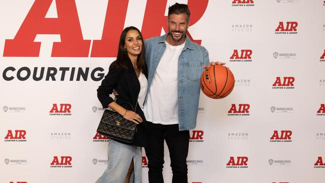 Snezana and Sam Wood. Premiere AIR Hoyts Jam Factory Melbourne. Monday, April 3, 2023. Pic: Fiona Hamilton