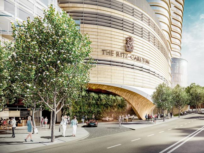 The project would bring the Ritz-Carlton hotel brand back to the city. Picture: Supplied