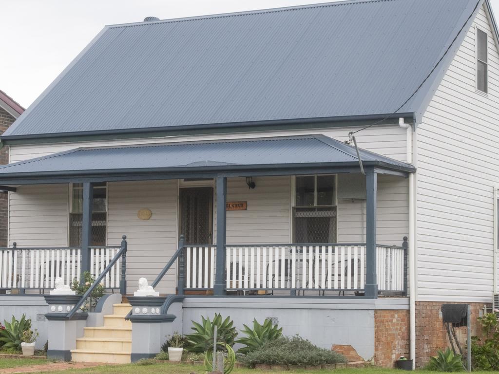 The Grafton home where the alleged terrorist grew up with his father, mother and sister.