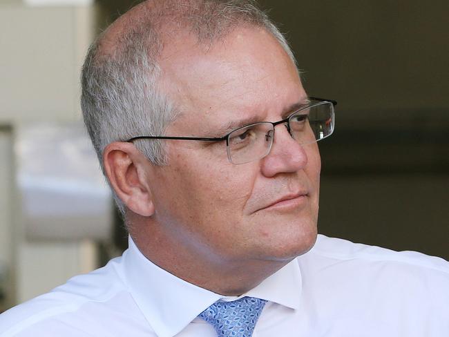 NEWCASTLE, AUSTRALIA - NewsWire Photos - March 4, 2021.  Prime Minister Scott Morrison visits Quarry Mining at Beresfield west of Newcastle. Picture: NCA NewsWire / Peter Lorimer.