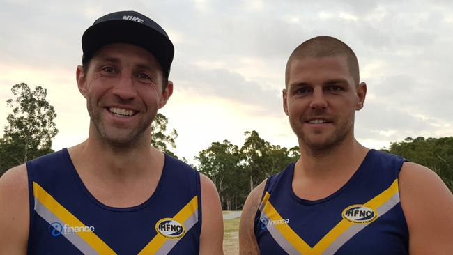 Travis and Cameron Cloke are enjoying life at Hurstbridge.