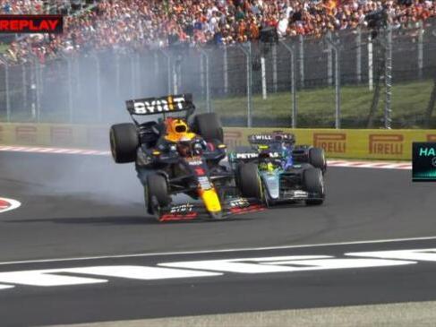 Verstappen and Hamilton collide in fiery battle!